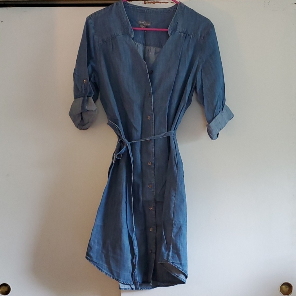 Chambray Shirt Dress